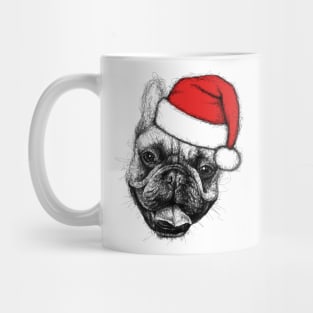 Christmas Dog. Scribble Art. Mug